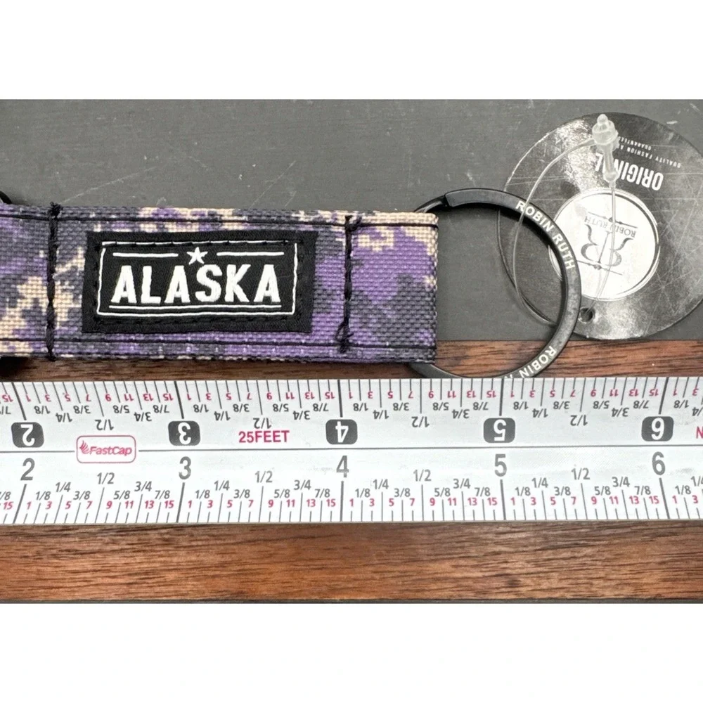 Robin Ruth Alaska Key Ring Purple Digital Camo